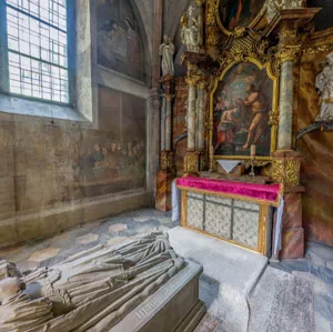 Kaplica św. Jana Chrzciciela oraz dawny nagrobek św. Jadwigi